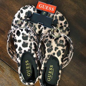 Guess Animal Print (Size 7) Sandals (Never Used) WITH TAGS